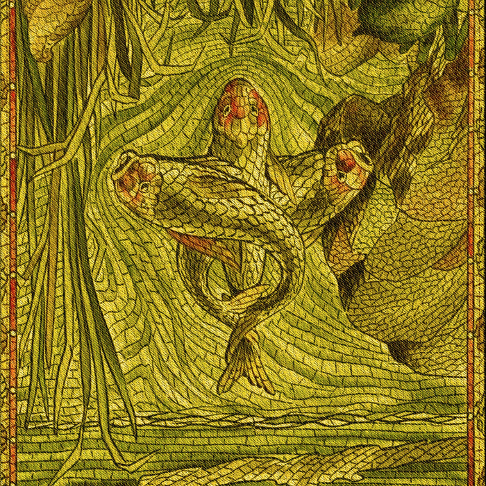 Square Patterned Dark Bronze Brown Rug, pat1239yw