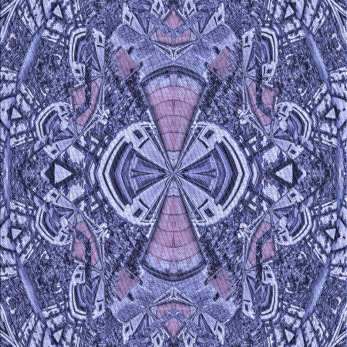 Patterned Purple Mimosa Purple Rug, pat124blu