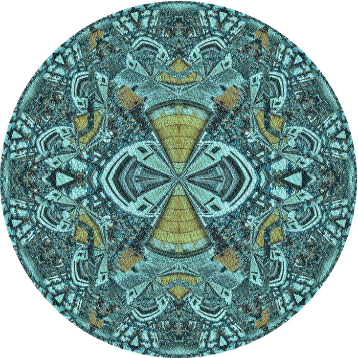 Square Machine Washable Transitional Dark Blue Grey Blue Rug in a Living Room, wshpat124lblu