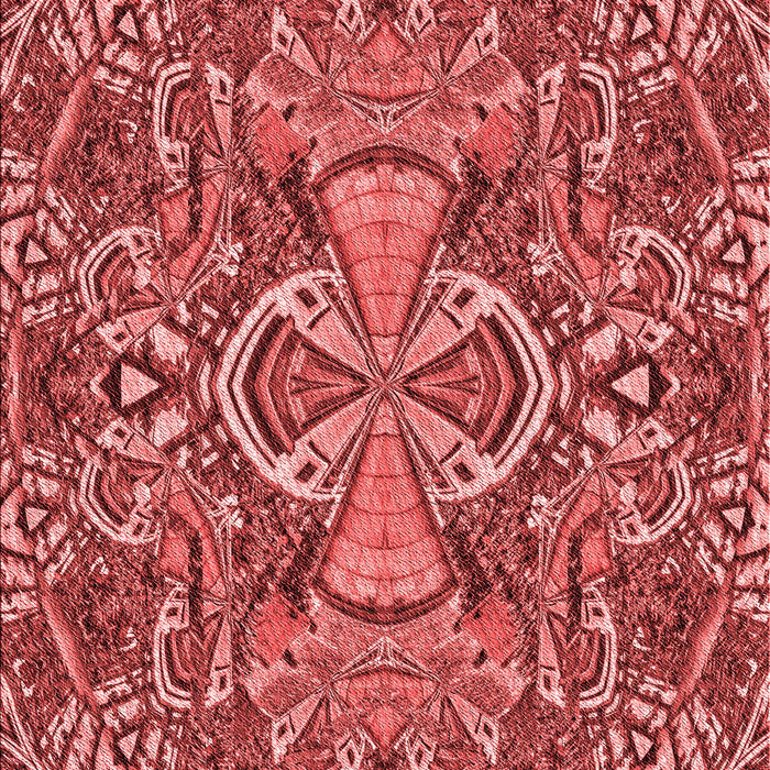Patterned Red Rug, pat124rd