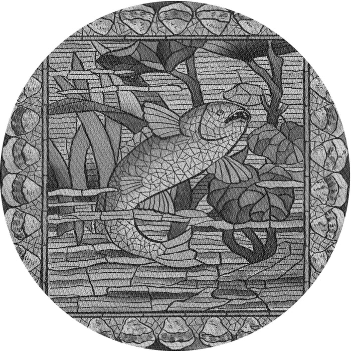 Square Machine Washable Transitional Dark Gray Rug in a Living Room, wshpat1240gry