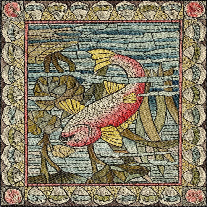 Sideview of Machine Washable Transitional Milk Chocolate Brown Rug, wshpat1240