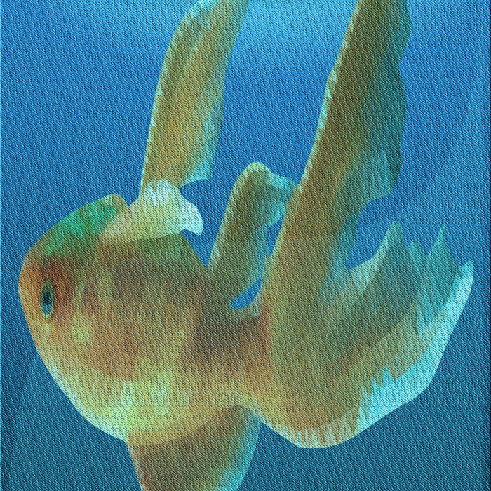 Patterned Blue Rug, pat1241lblu