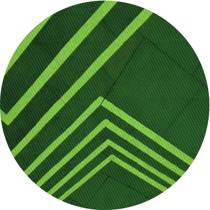 Square Patterned Deep Emerald Green Rug, pat1243grn