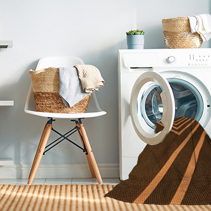 Machine Washable Transitional Night Red Rug in a Washing Machine, wshpat1243org