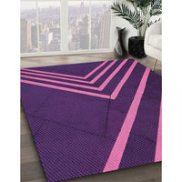 Patterned Orchid Purple Rug, pat1243pur