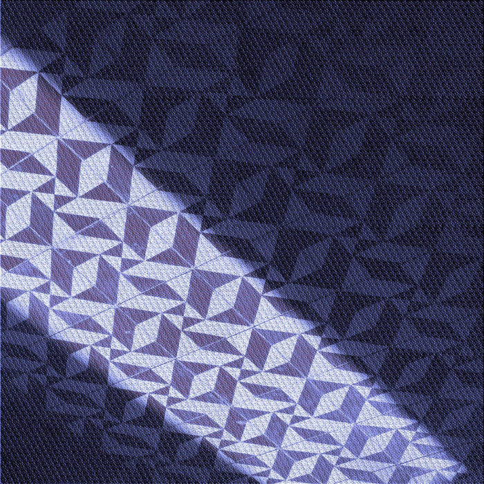 Round Patterned Periwinkle Purple Rug, pat1244blu