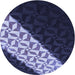 Square Machine Washable Transitional Periwinkle Purple Rug in a Living Room, wshpat1244blu