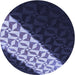 Square Patterned Periwinkle Purple Rug, pat1244blu