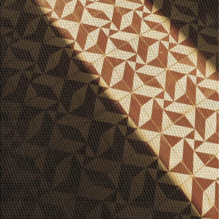 Patterned Copper Brown Rug, pat1244brn