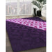 Machine Washable Transitional Dark Purple Rug in a Family Room, wshpat1244pur