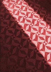 Machine Washable Transitional Maroon Red Rug, wshpat1244rd