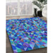 Machine Washable Transitional Blue Rug in a Family Room, wshpat1245lblu