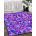 Machine Washable Transitional Purple Rug in a Family Room, wshpat1245pur