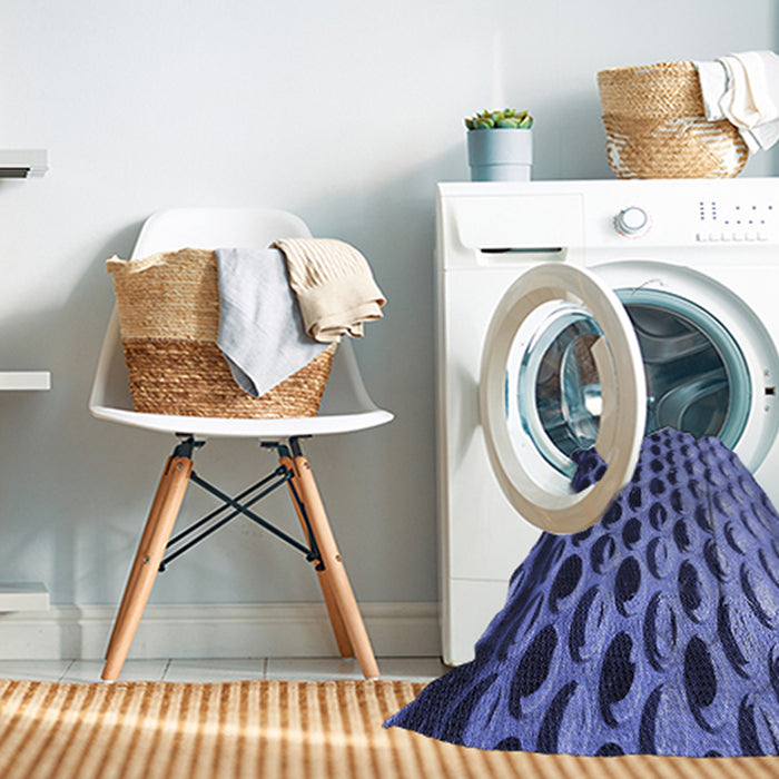 Machine Washable Transitional Sky Blue Rug in a Washing Machine, wshpat1246blu