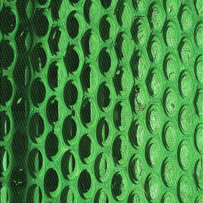 Patterned Deep Emerald Green Rug, pat1246grn