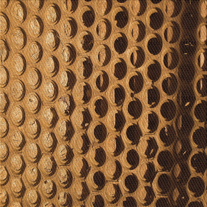 Round Machine Washable Transitional Orange Rug, wshpat1246org