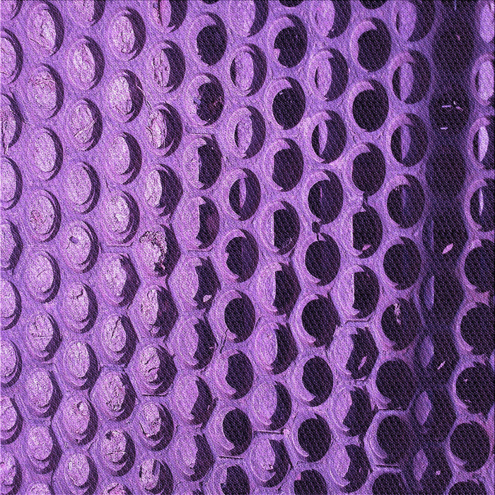 Round Patterned Purple Rug, pat1246pur