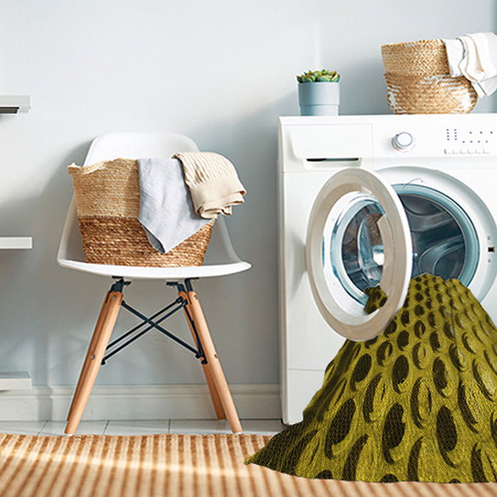 Machine Washable Transitional Orange Gold Rug in a Washing Machine, wshpat1246yw