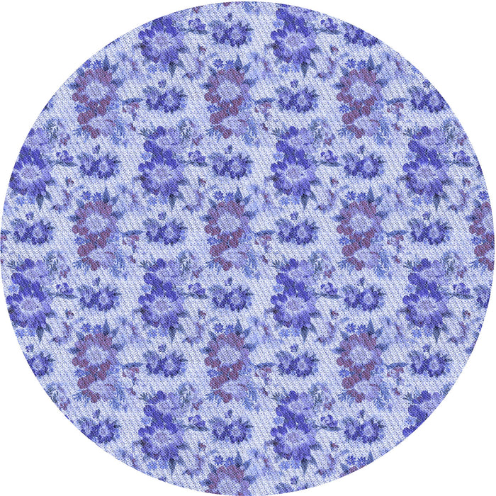 Square Patterned Blue Rug, pat1247blu