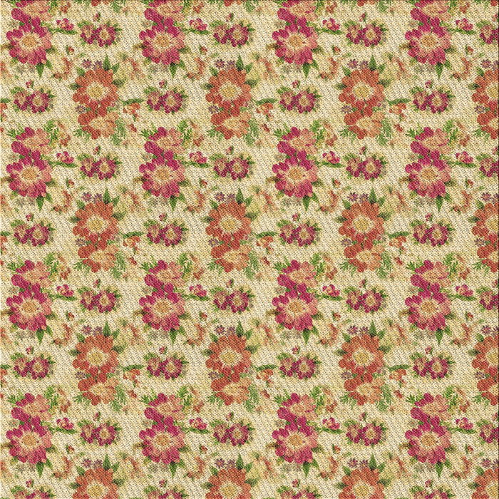 Round Patterned Red Rug, pat1247brn