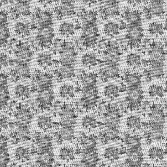 Patterned Platinum Gray Rug, pat1247gry