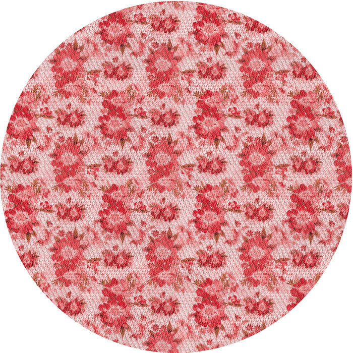 Square Machine Washable Transitional Pastel Pink Rug in a Living Room, wshpat1247rd