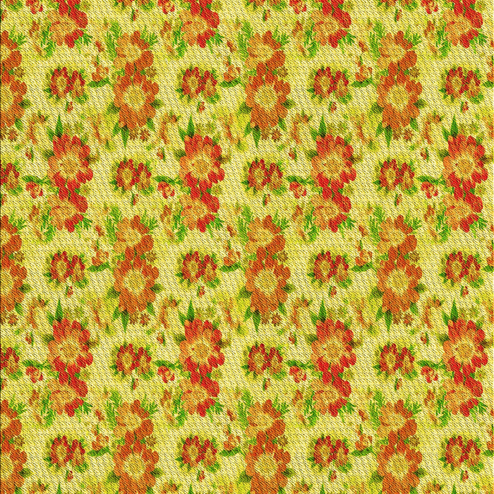 Patterned Yellow Rug, pat1247yw