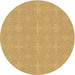 Square Patterned Saffron Yellow Rug, pat1248brn