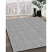 Patterned Cloud Gray Rug in Family Room, pat1248gry