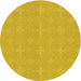 Square Patterned Yellow Rug, pat1248yw