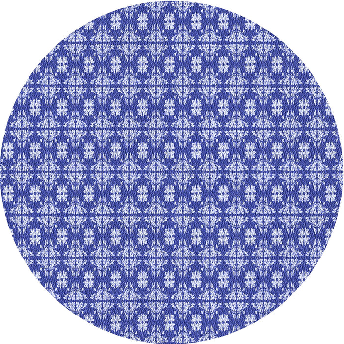 Square Patterned Jeans Blue Rug, pat1249blu