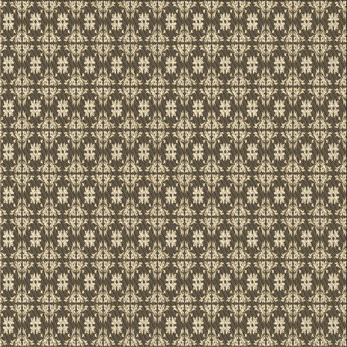 Round Machine Washable Transitional Dark Brown Rug, wshpat1249brn