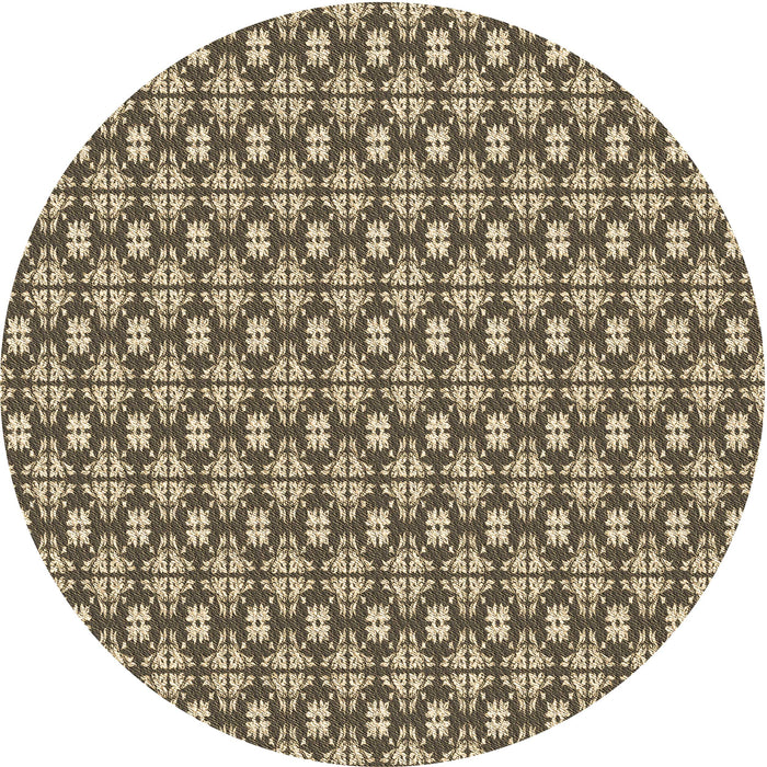 Square Machine Washable Transitional Dark Brown Rug in a Living Room, wshpat1249brn