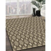 Patterned Dark Brown Rug in Family Room, pat1249brn