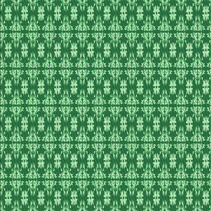 Patterned Green Rug, pat1249grn