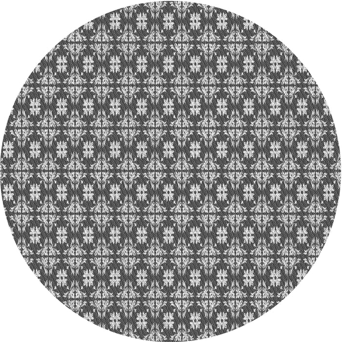 Square Patterned Cloud Gray Rug, pat1249gry