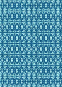 Machine Washable Transitional Blue Rug, wshpat1249lblu