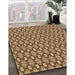 Patterned Saddle Brown Rug in Family Room, pat1249org