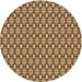 Square Machine Washable Transitional Saddle Brown Rug in a Living Room, wshpat1249org