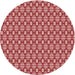 Square Patterned Light Coral Pink Rug, pat1249rd