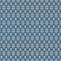 Square Patterned Blue Novelty Rug, pat1249