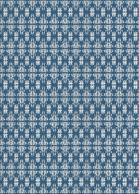 Machine Washable Transitional Blue Rug, wshpat1249