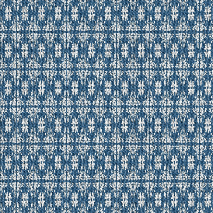 Patterned Blue Novelty Rug, pat1249