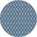 Sideview of Patterned Blue Novelty Rug, pat1249