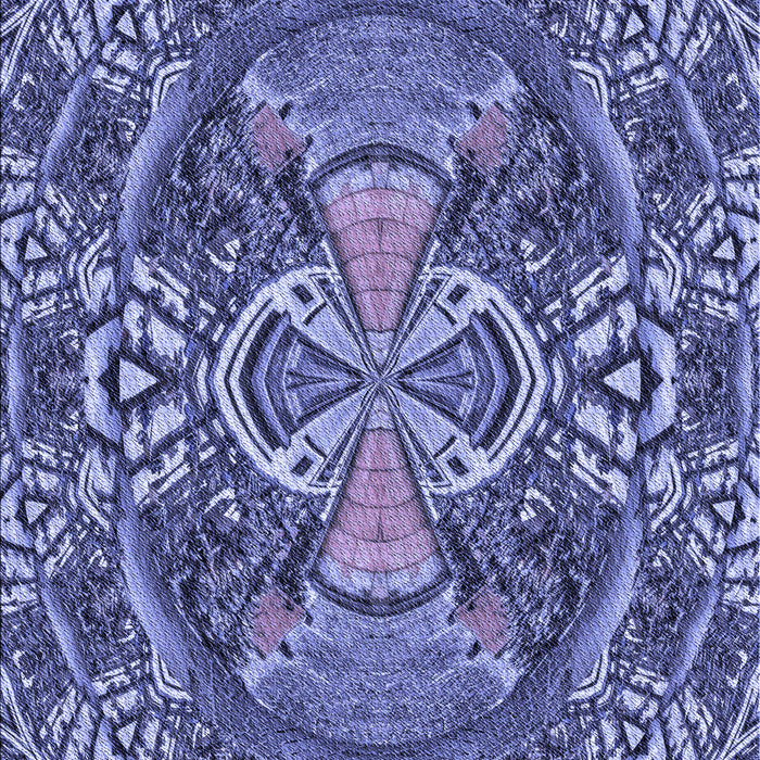 Patterned Purple Mimosa Purple Rug, pat125blu