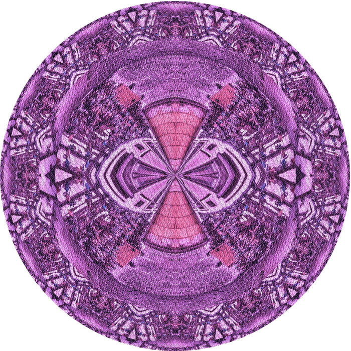 Square Patterned Dark Magenta Purple Rug, pat125pur