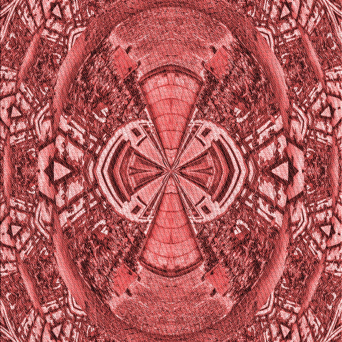 Machine Washable Transitional Red Rug, wshpat125rd