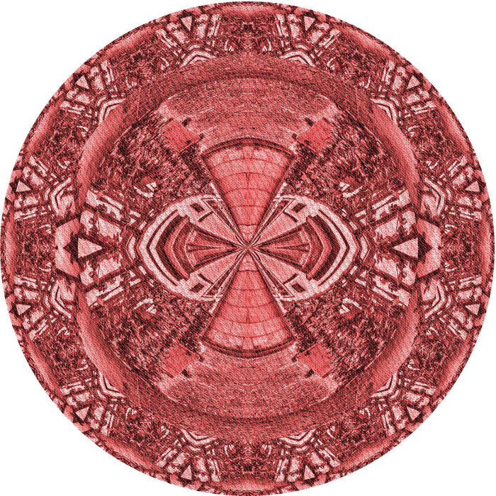 Square Machine Washable Transitional Red Rug in a Living Room, wshpat125rd