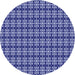 Square Patterned Cobalt Blue Rug, pat1250blu